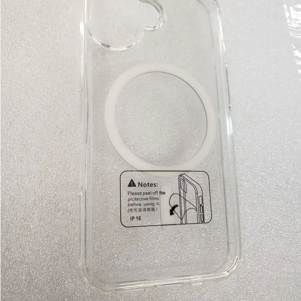 FNTCASE Magnetic Clear Case for Apple iPhone 16 - MagSafe Shockproof Cover